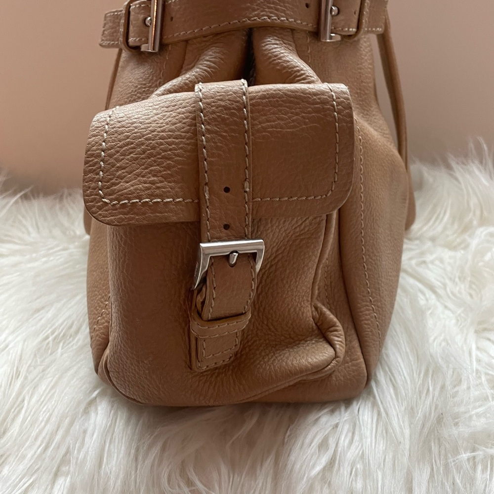 Prada Vitello Daino Side Pocket Tote Authentic  - Cream Color - Picture 5 of 11